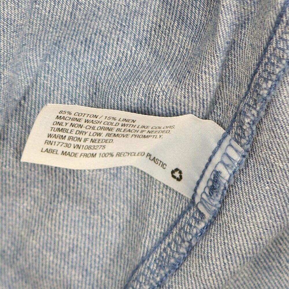 Isabel‎ Maternity by Ingrid & Isabel Sleeve Denim Button-Down Shirt XS Blue - Picture 4 of 6